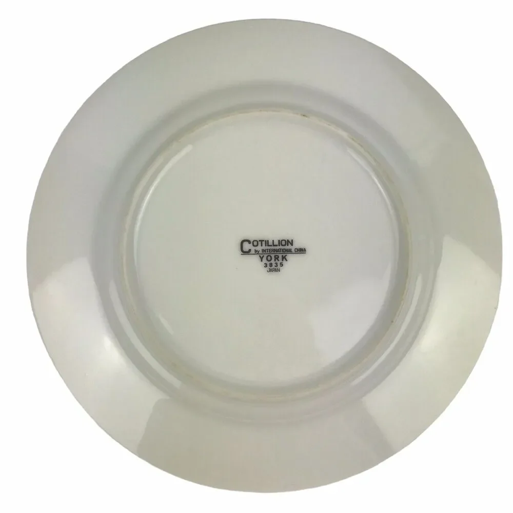 International China Cotillion York 3835 Set of 5 Salad Plates 7.5
